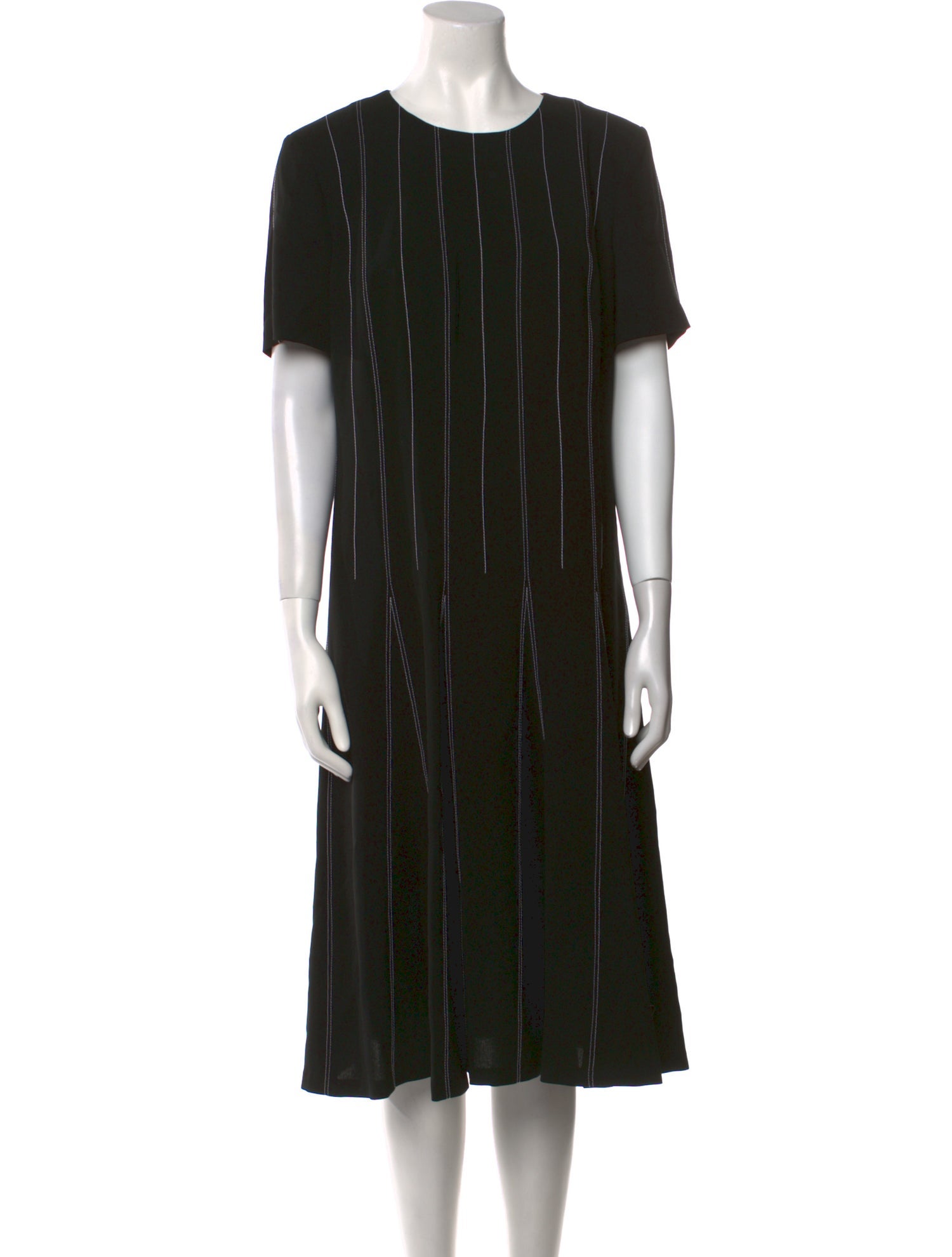 Lafayette 148 Striped Midi Length Dress
