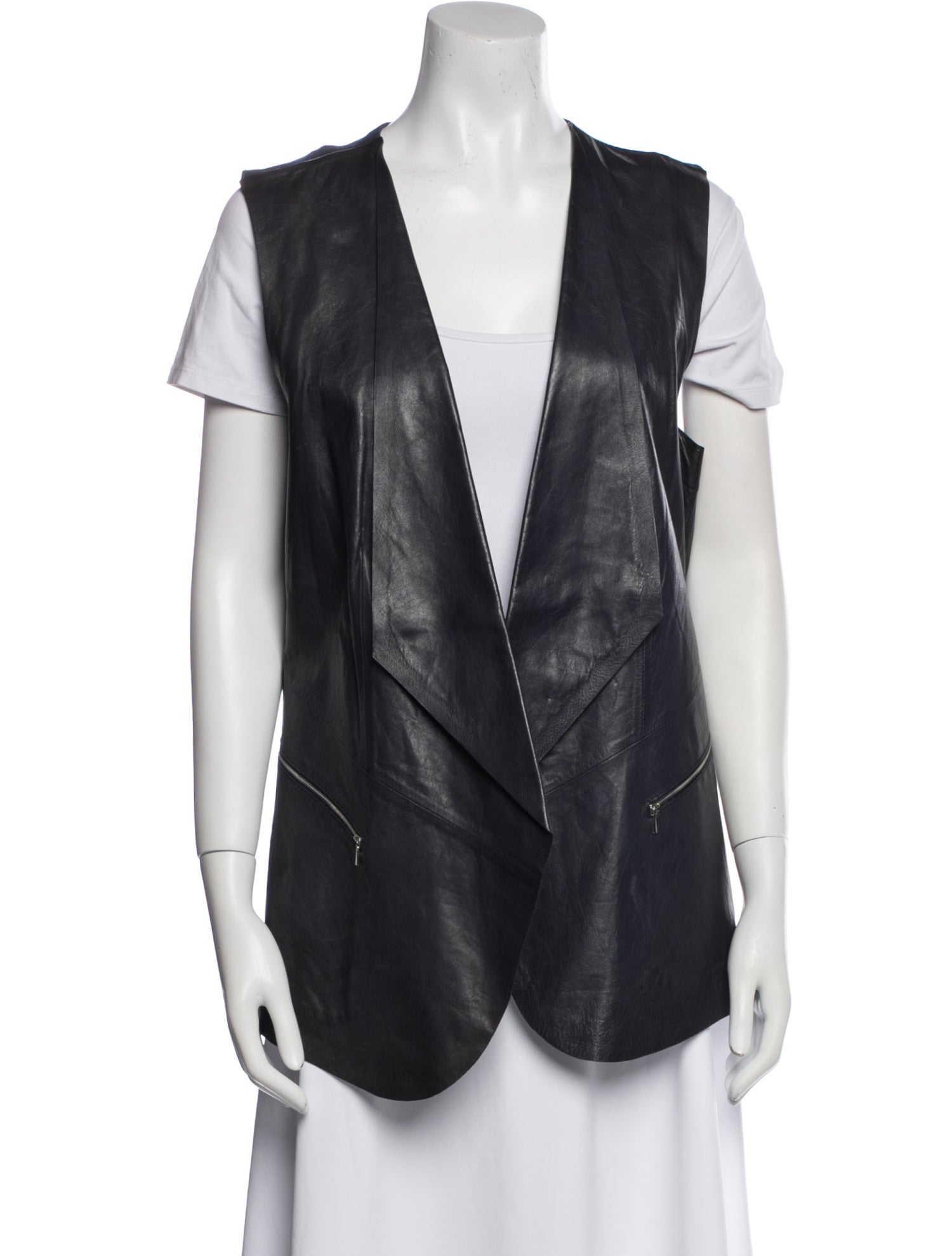 Lafayette 148 Leather Vest
