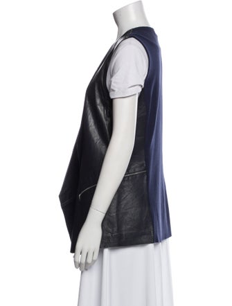 Lafayette 148 Leather Vest