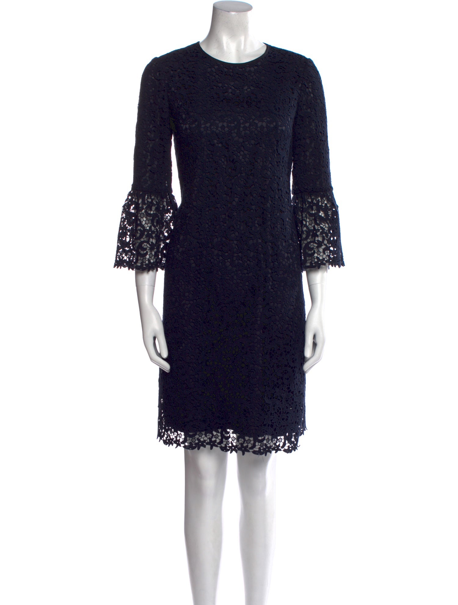 Lafayette 148 Crew Neck Mini Dress