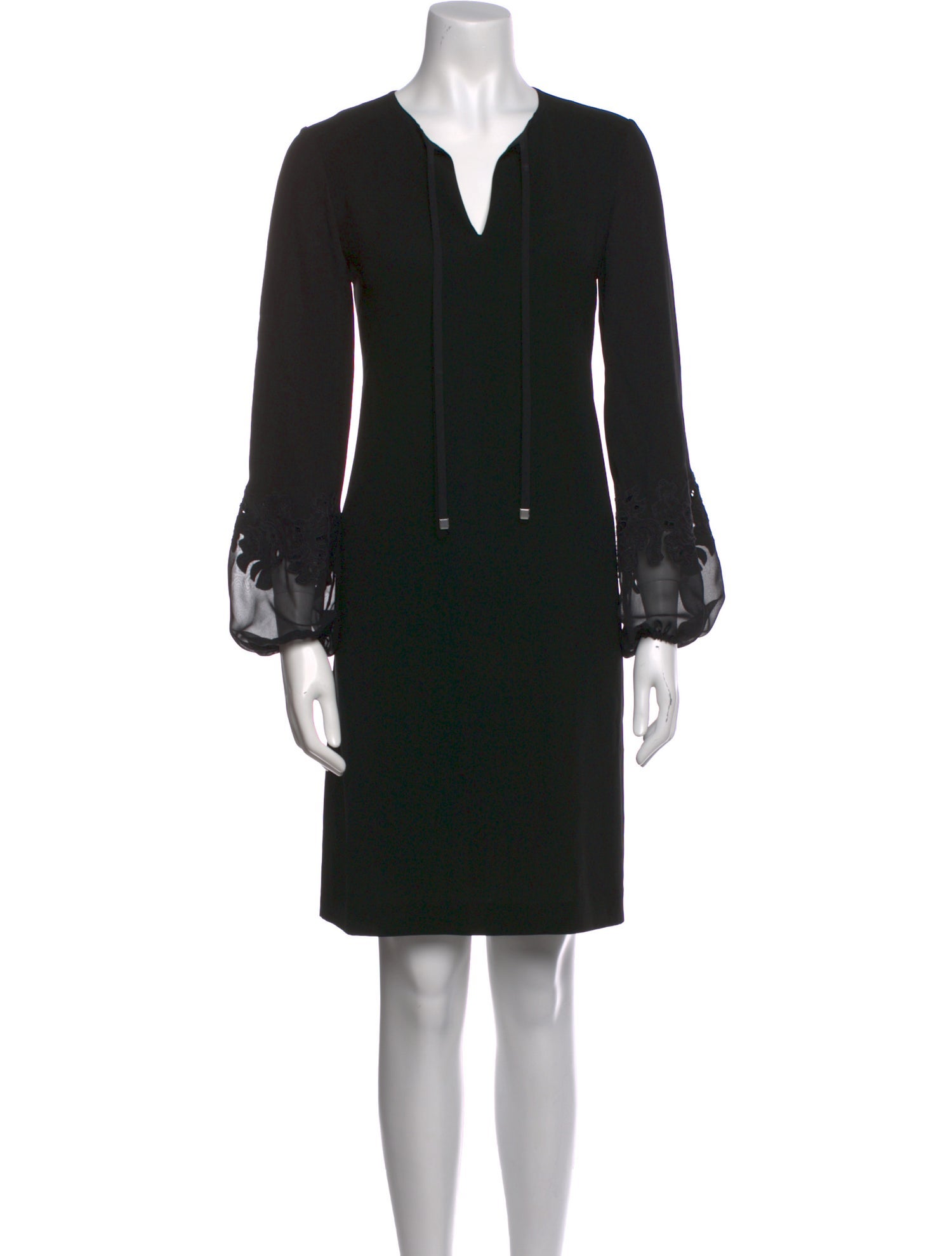 Lafayette 148 V-Neck Knee-Length Dress