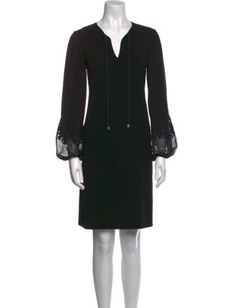 Lafayette 148 V-Neck Knee-Length Dress