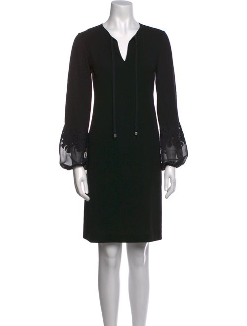 Lafayette 148 V-Neck Knee-Length Dress