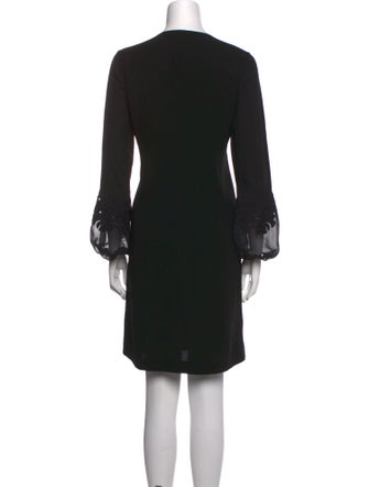 Lafayette 148 V-Neck Knee-Length Dress