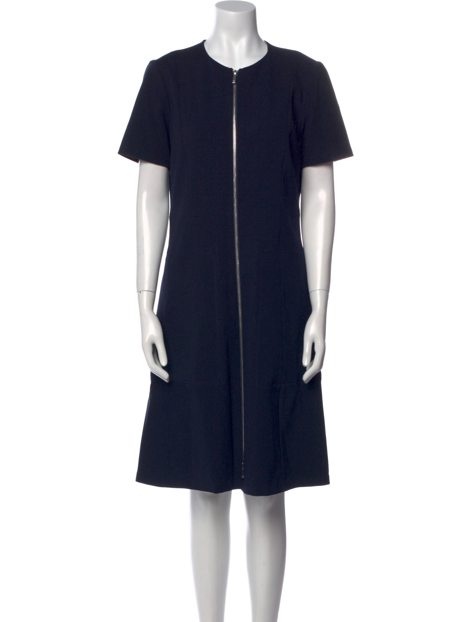 Lafayette 148 Crew Neck Knee-Length Dress
