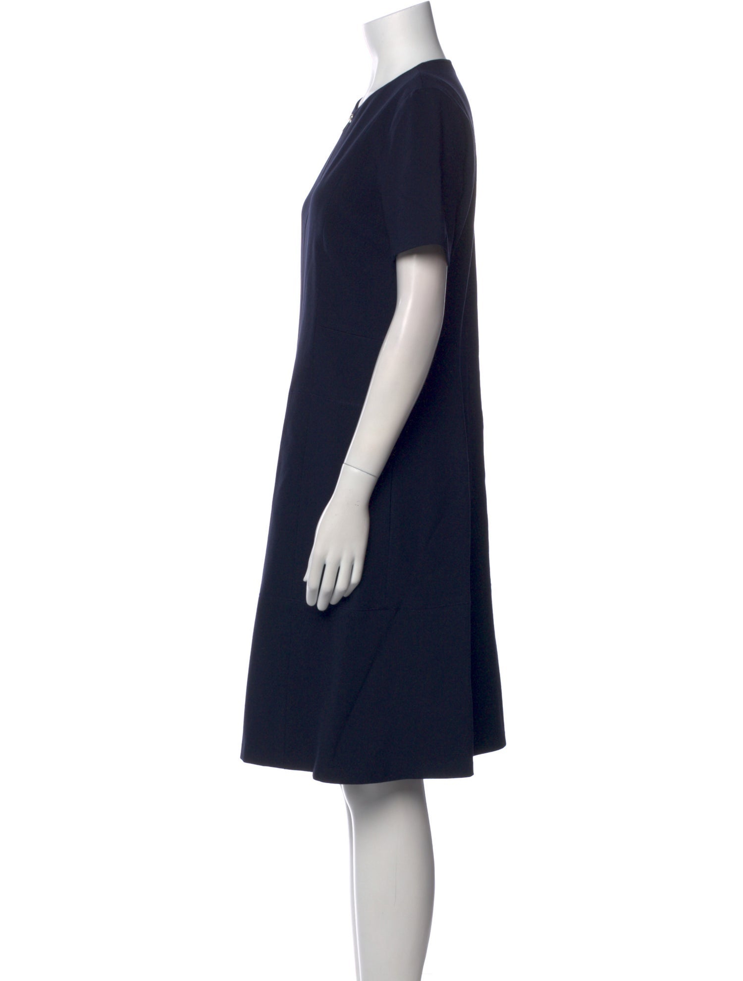 Lafayette 148 Crew Neck Knee-Length Dress