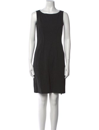 Lafayette 148 Bateau Neckline Mini Dress