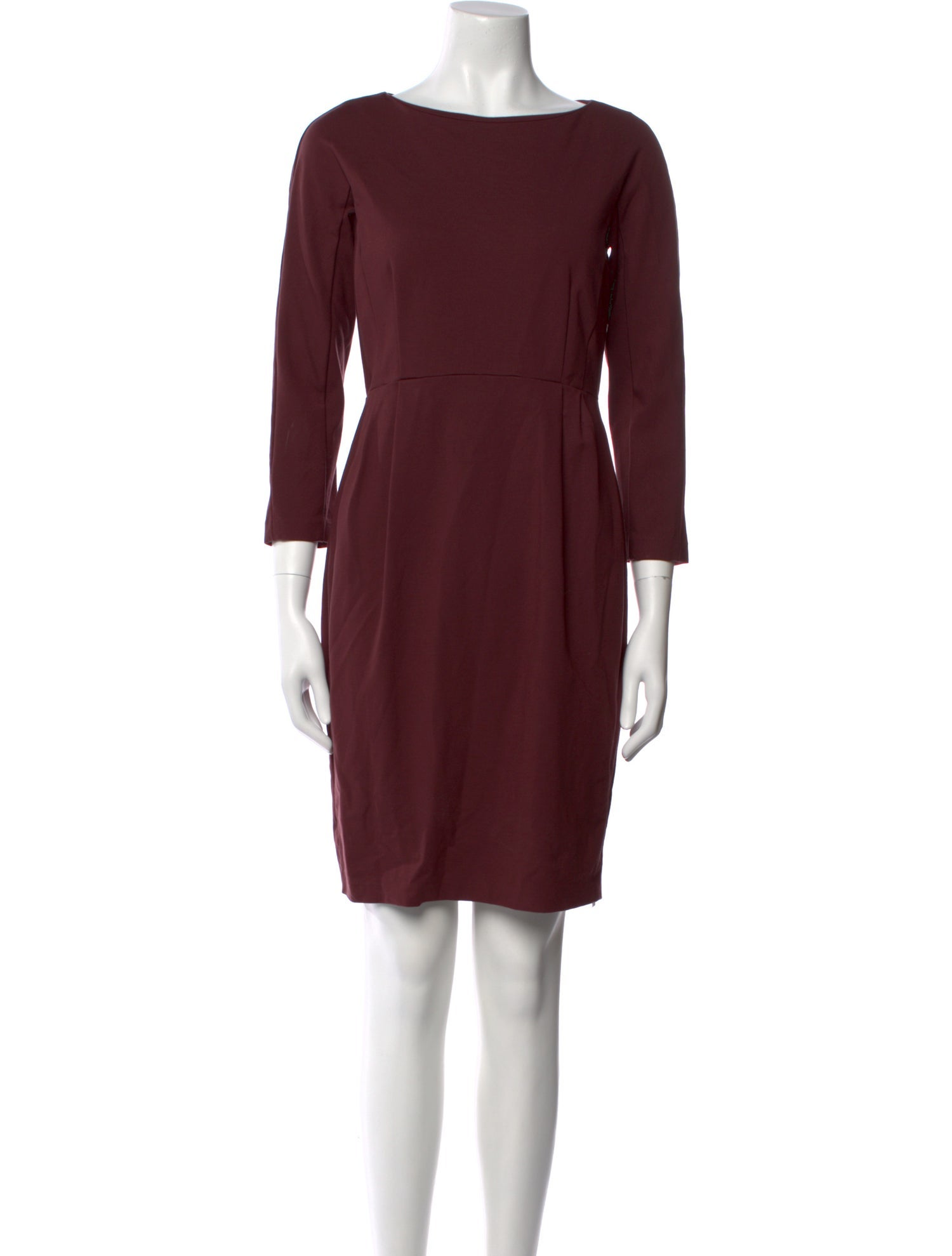 Lafayette 148 Bateau Neckline Mini Dress