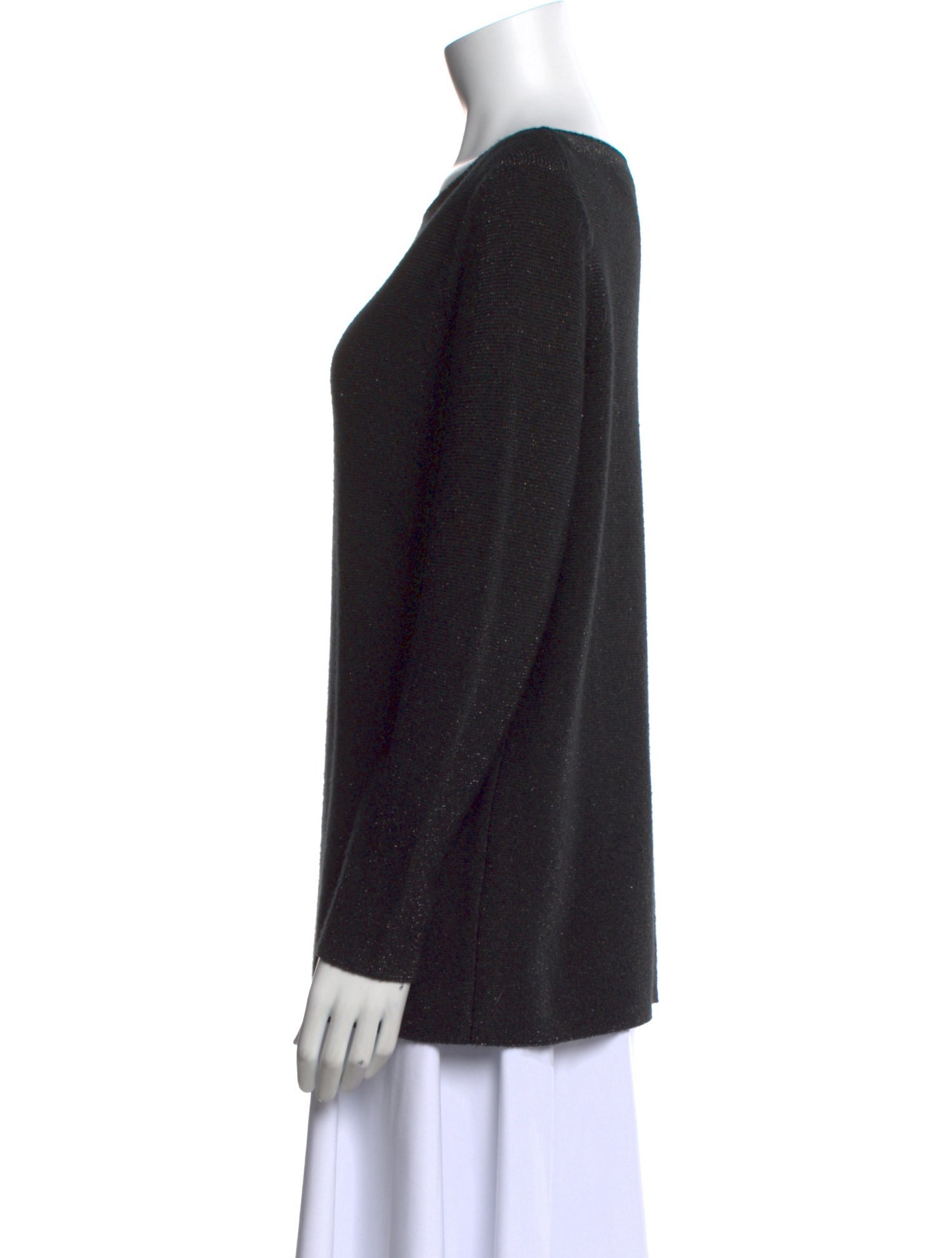 Lafayette 148 Cashmere Bateau Neckline Sweater