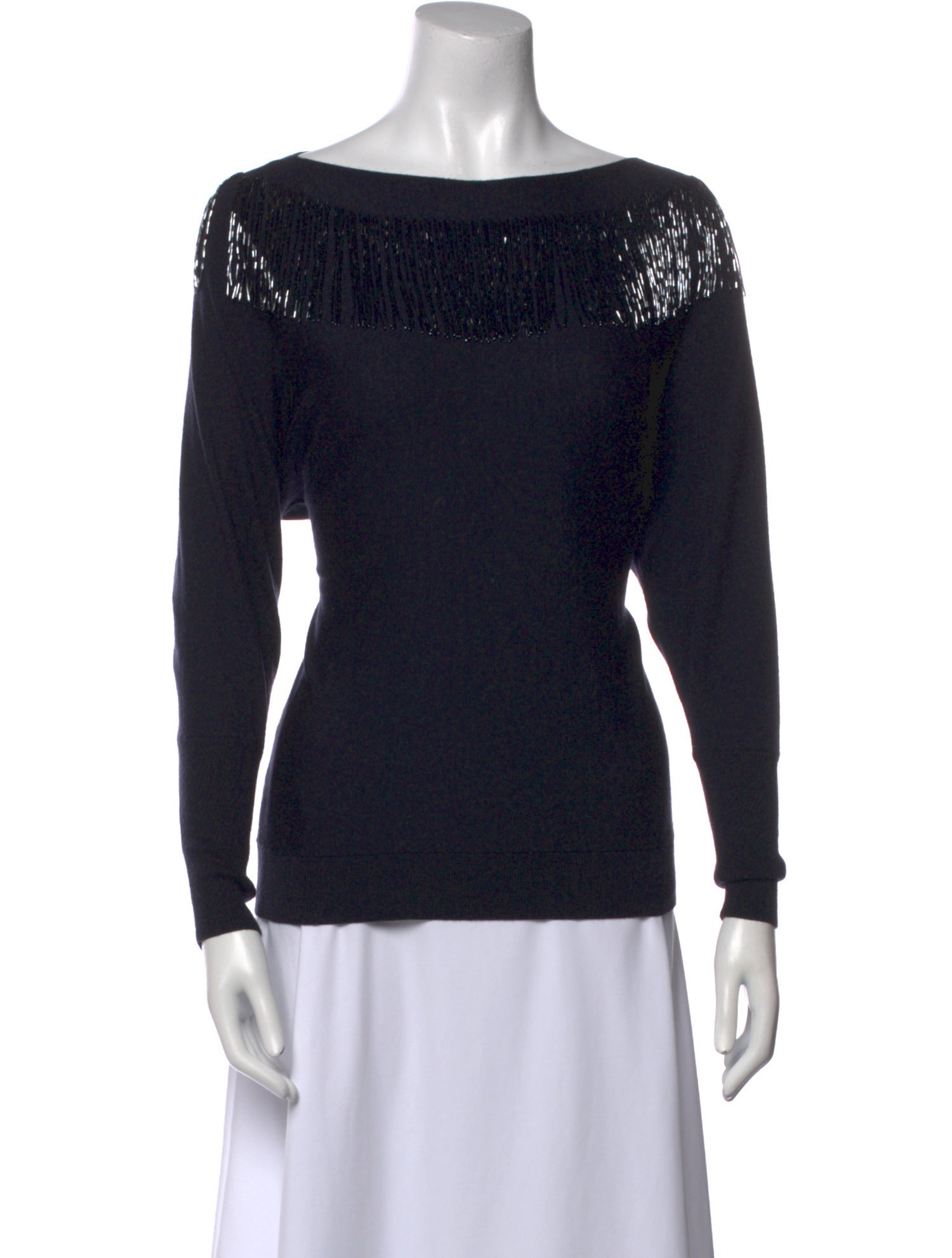 Lafayette 148 Cashmere Bateau Neckline Sweater