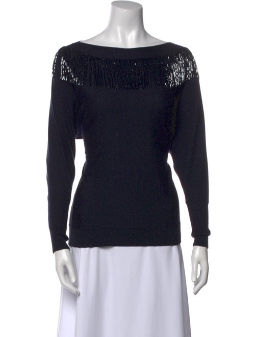 Lafayette 148 Cashmere Bateau Neckline Sweater