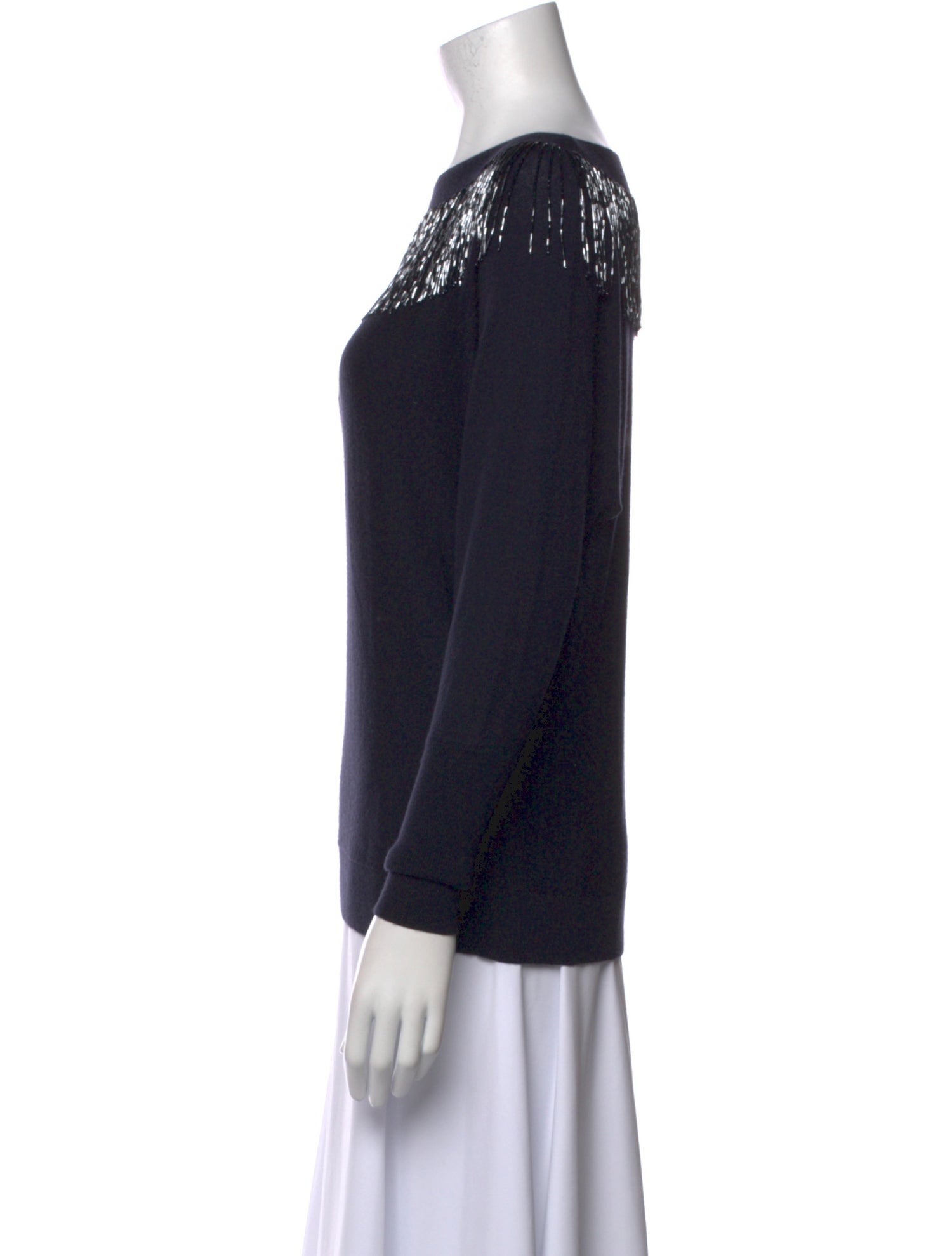 Lafayette 148 Cashmere Bateau Neckline Sweater