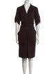 Lafayette 148 V-Neck Knee-Length Dress