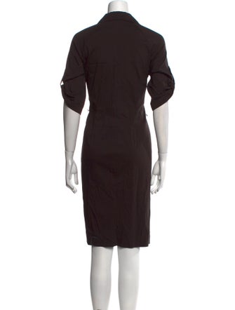 Lafayette 148 V-Neck Knee-Length Dress