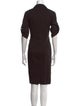 Lafayette 148 V-Neck Knee-Length Dress