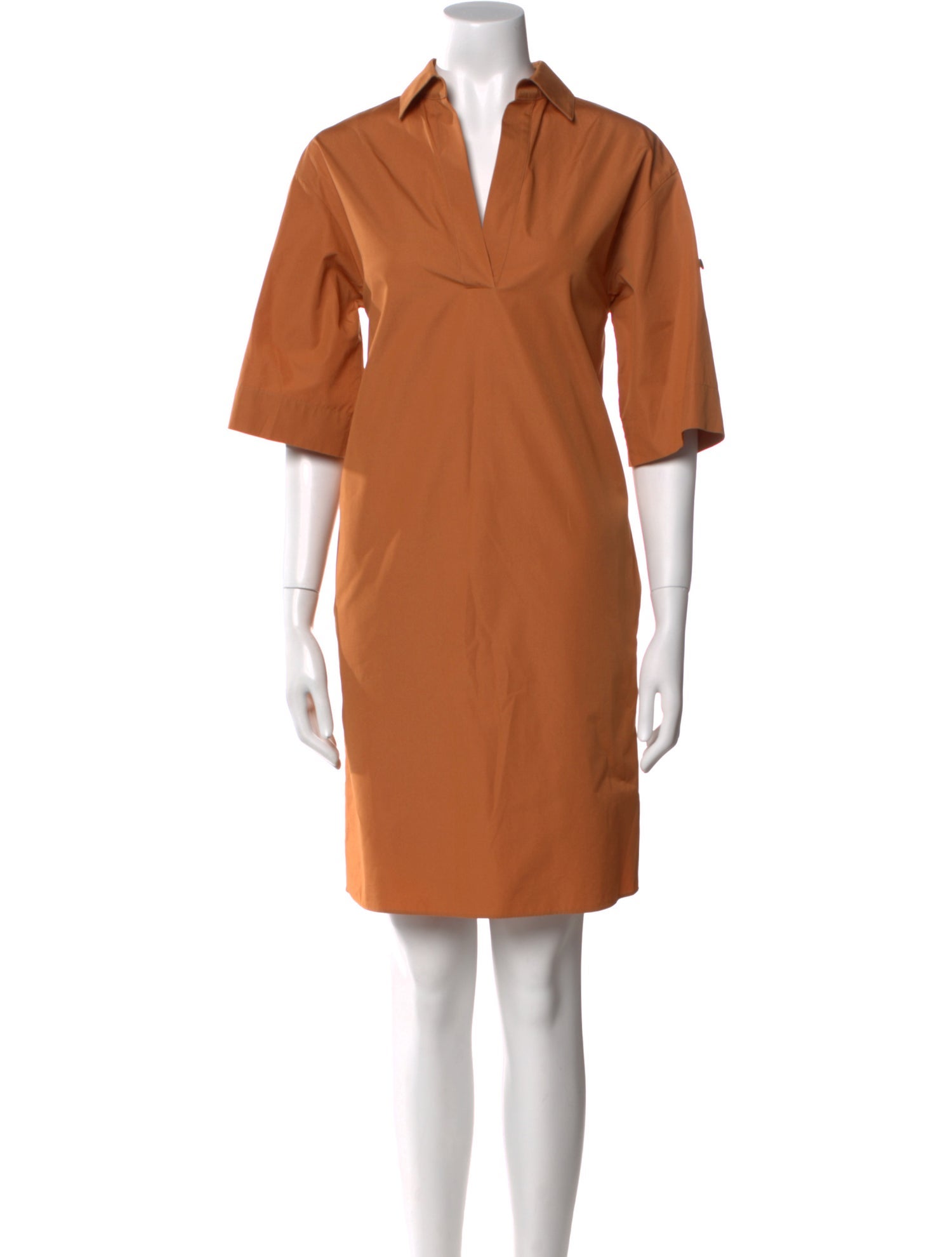 Lafayette 148 V-Neck Knee-Length Dress