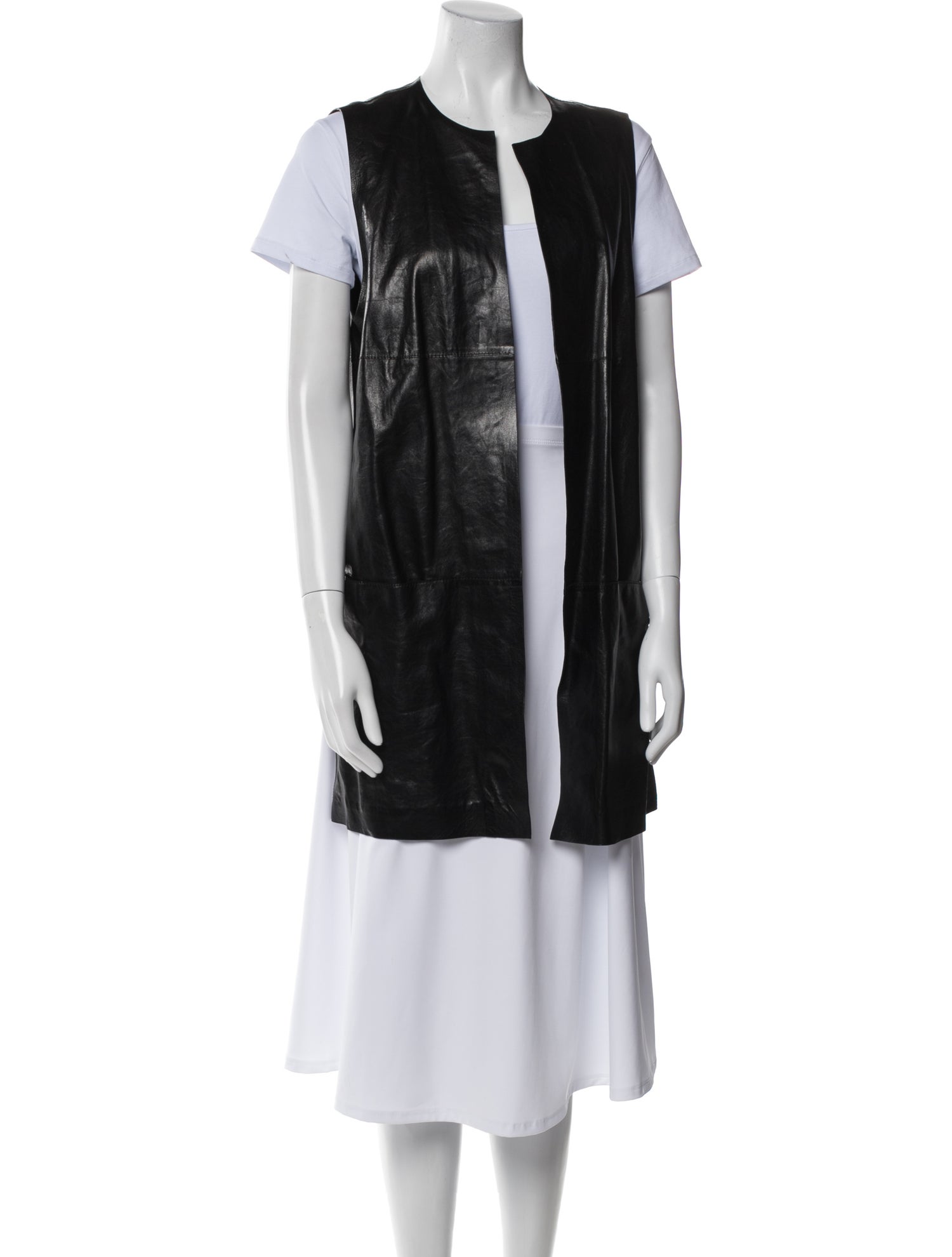 Lafayette 148 Leather Vest