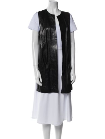 Lafayette 148 Leather Vest