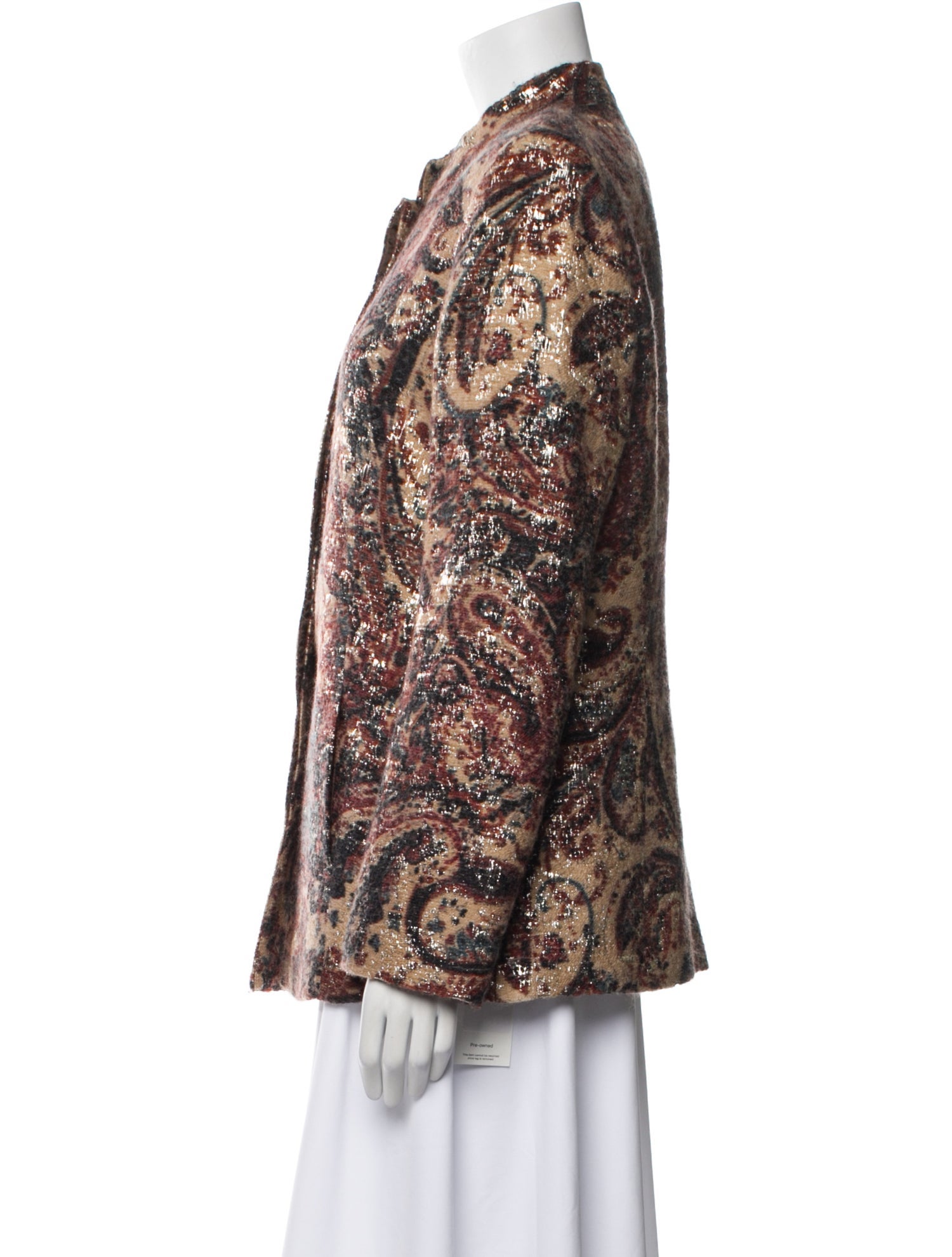 Lafayette 148 Wool Printed Evening Jacket