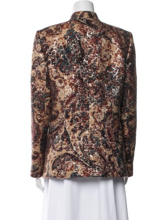 Lafayette 148 Wool Printed Evening Jacket