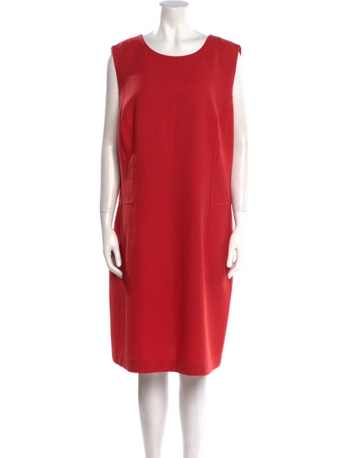 Lafayette 148 Scoop Neck Midi Length Dress