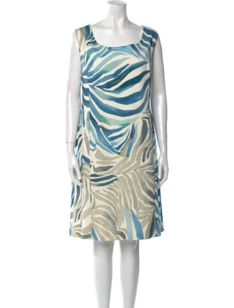Lafayette 148 Printed Knee-Length Dress