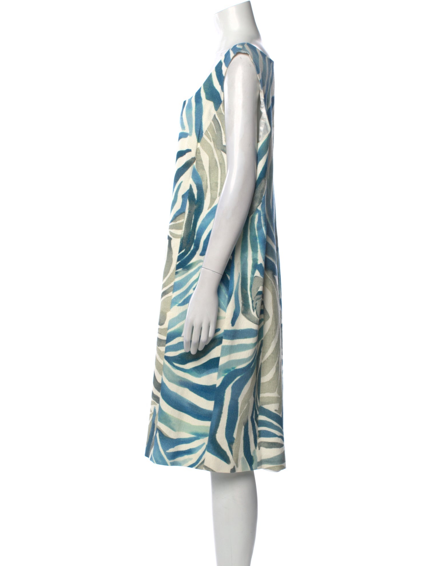 Lafayette 148 Printed Knee-Length Dress