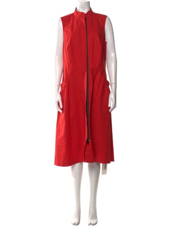 Lafayette 148 Mock Neck Midi Length Dress