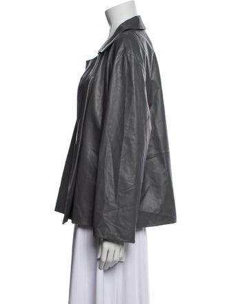 Lafayette 148 Leather Blazer