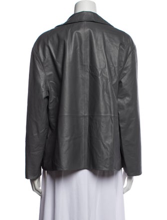Lafayette 148 Leather Blazer