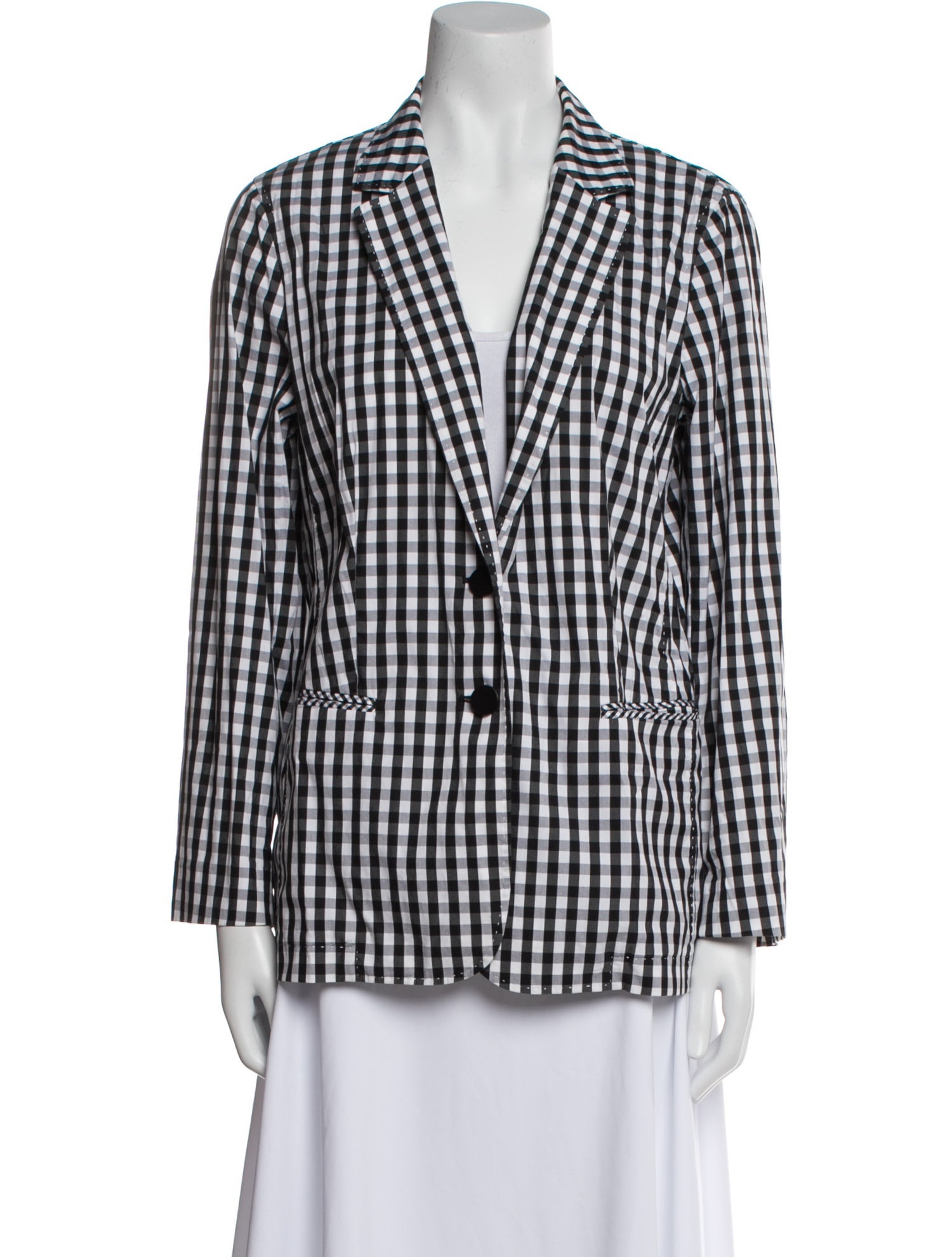 Lafayette 148 Plaid Print Blazer