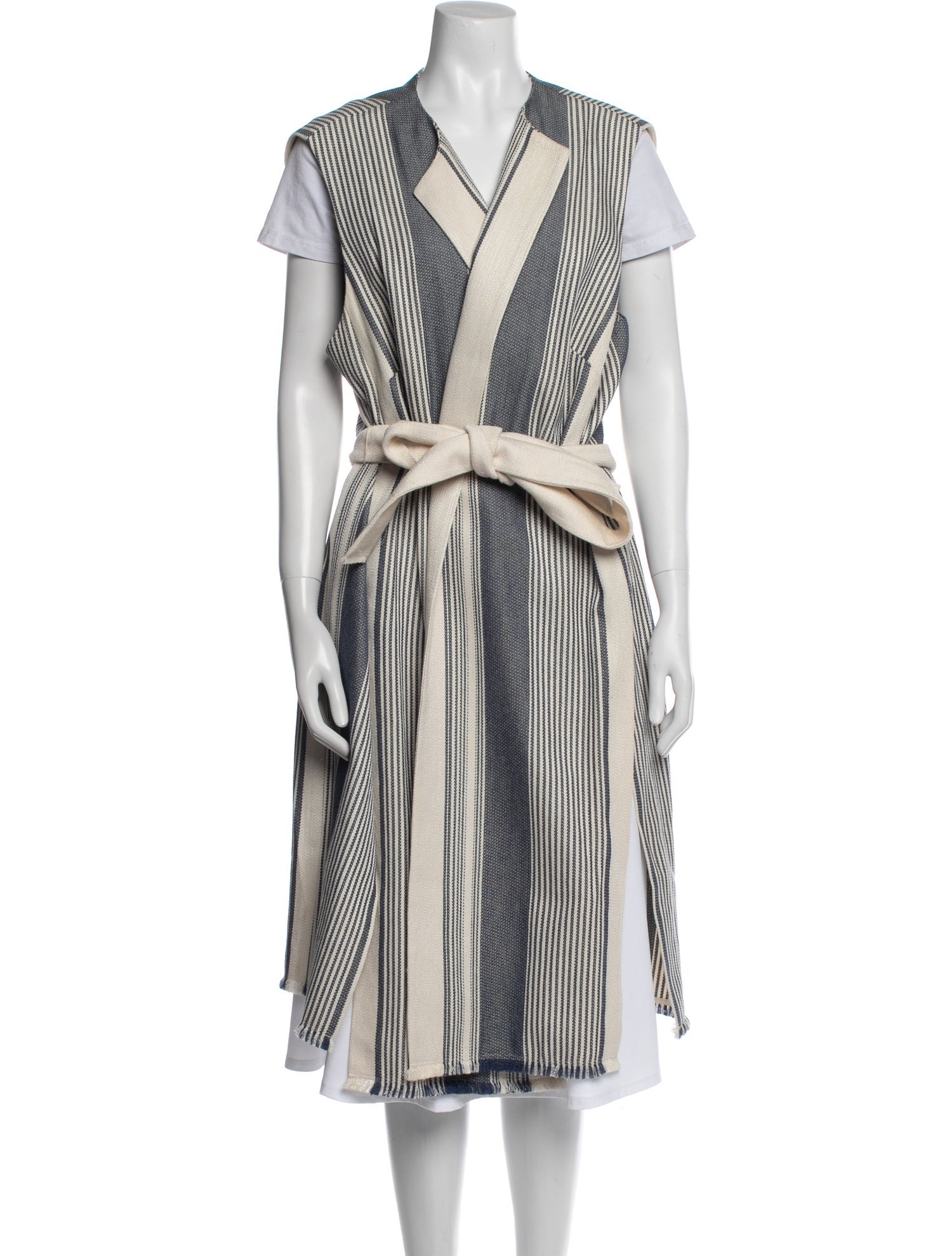 Lafayette 148 Striped Coat