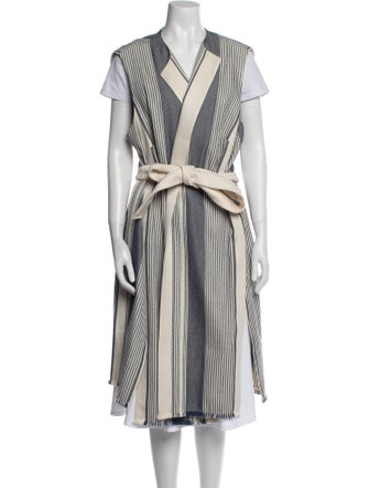 Lafayette 148 Striped Coat