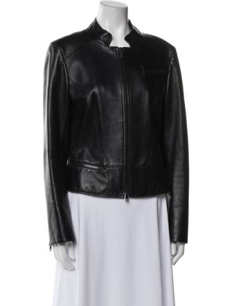 Lafayette 148 Leather Biker Jacket