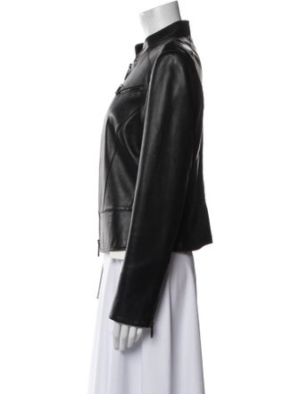 Lafayette 148 Leather Biker Jacket