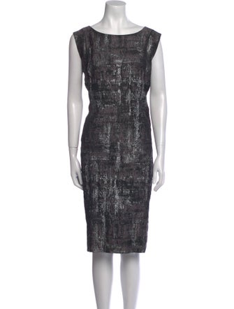 Lafayette 148 Printed Midi Length Dress
