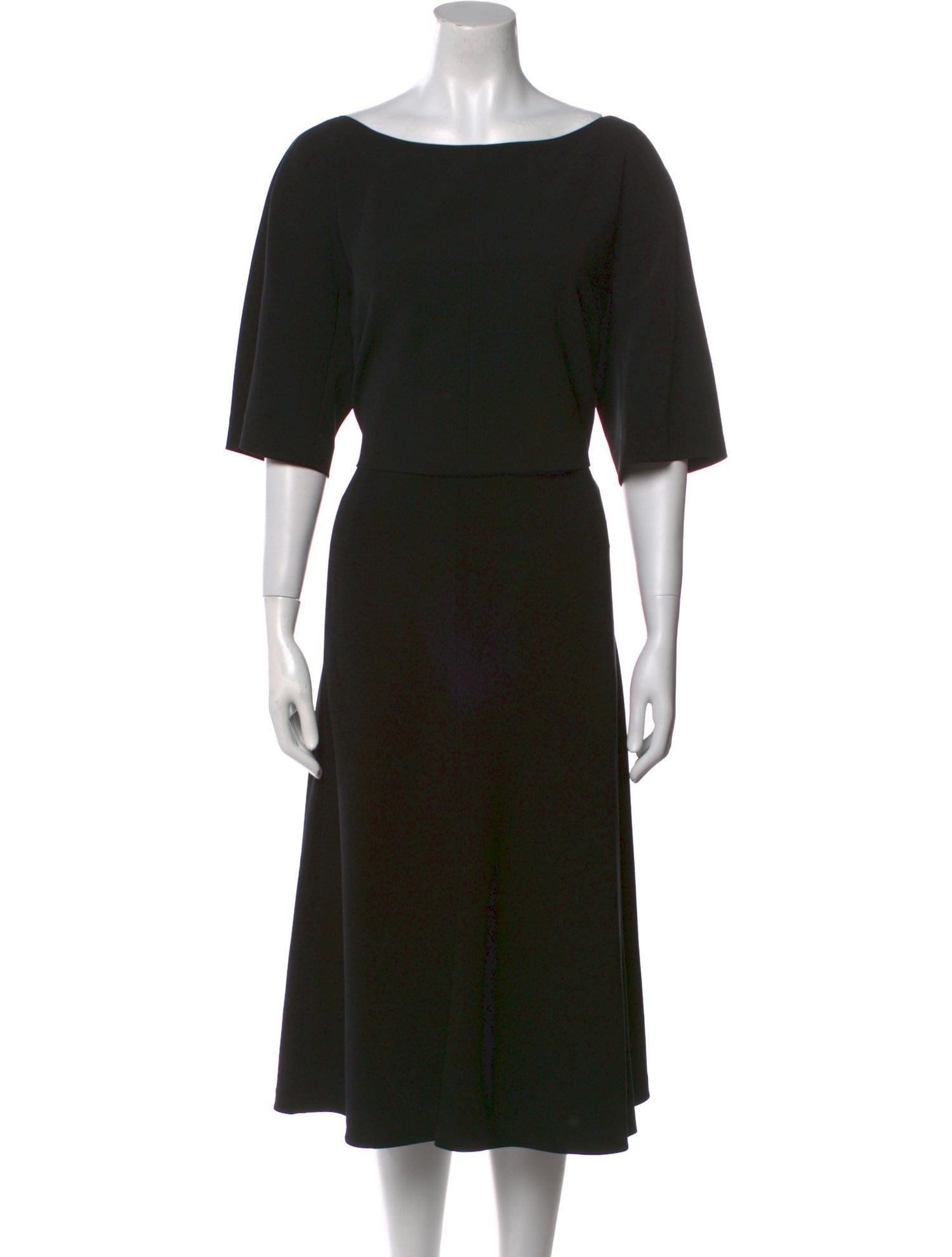 Lafayette 148 Bateau Neckline Midi Length Dress