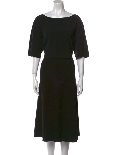 Lafayette 148 Bateau Neckline Midi Length Dress