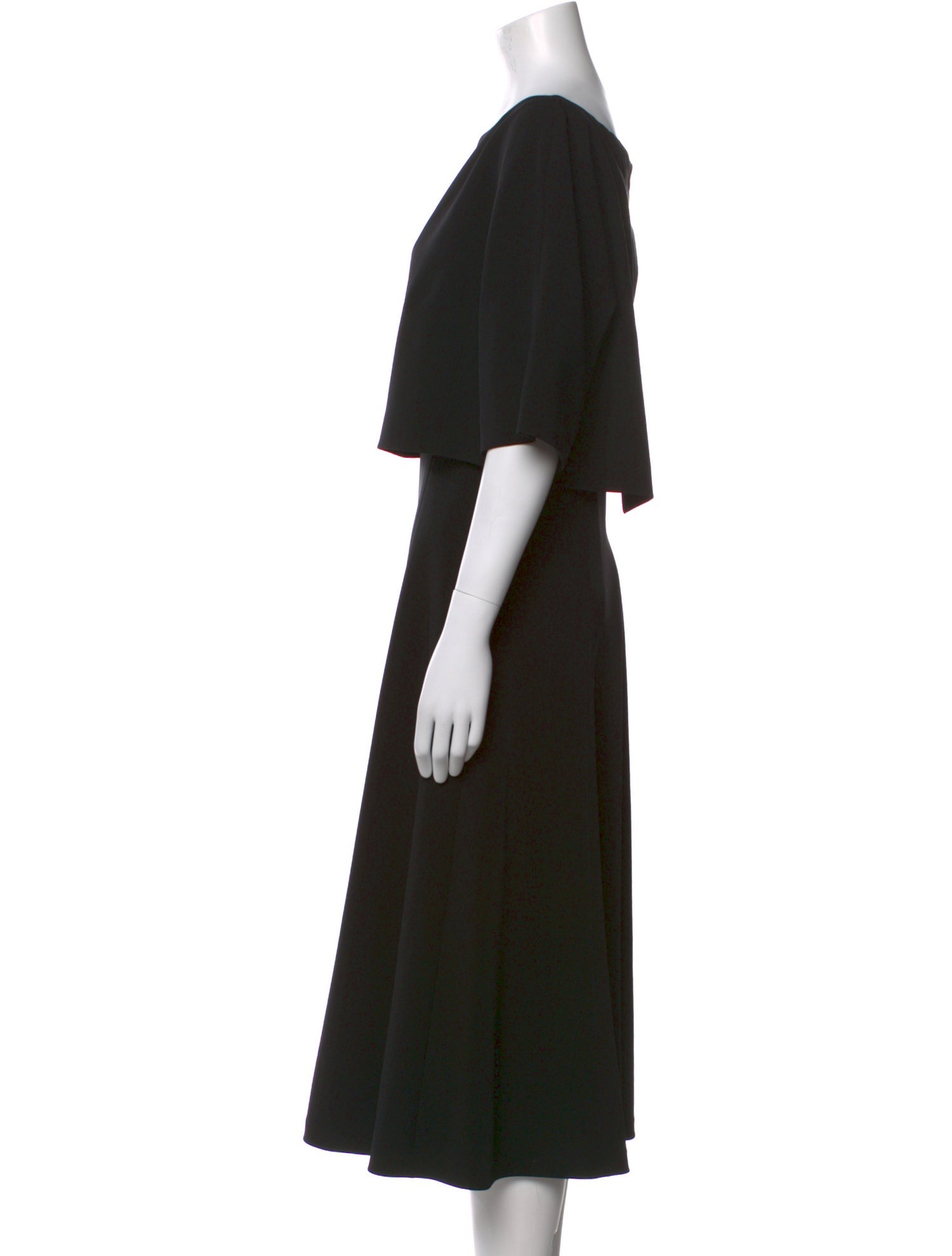 Lafayette 148 Bateau Neckline Midi Length Dress