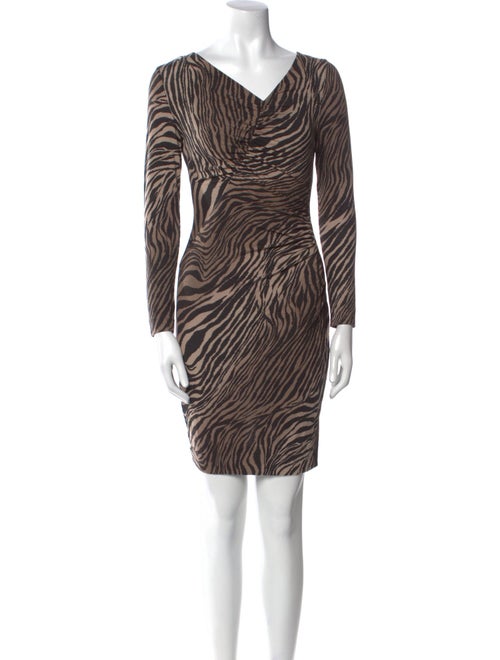 Lafayette 148 Animal Print Mini Dress