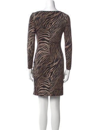 Lafayette 148 Animal Print Mini Dress