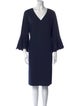 Lafayette 148 V-Neck Knee-Length Dress