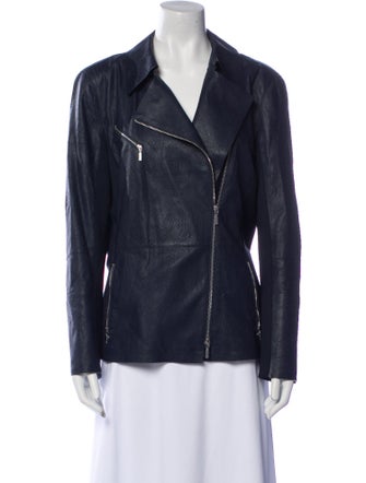Lafayette 148 Leather Biker Jacket