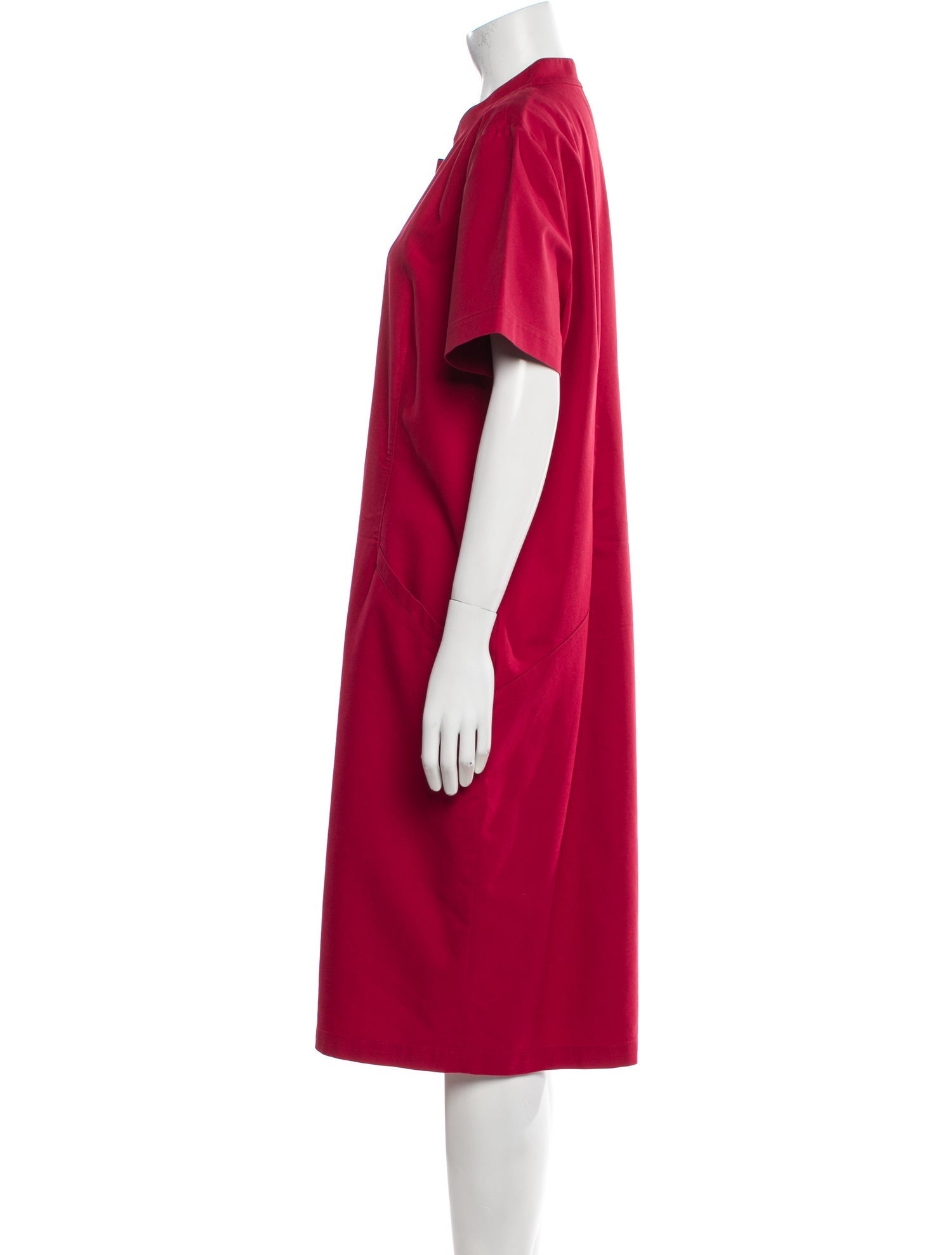 Lafayette 148 V-Neck Midi Length Dress