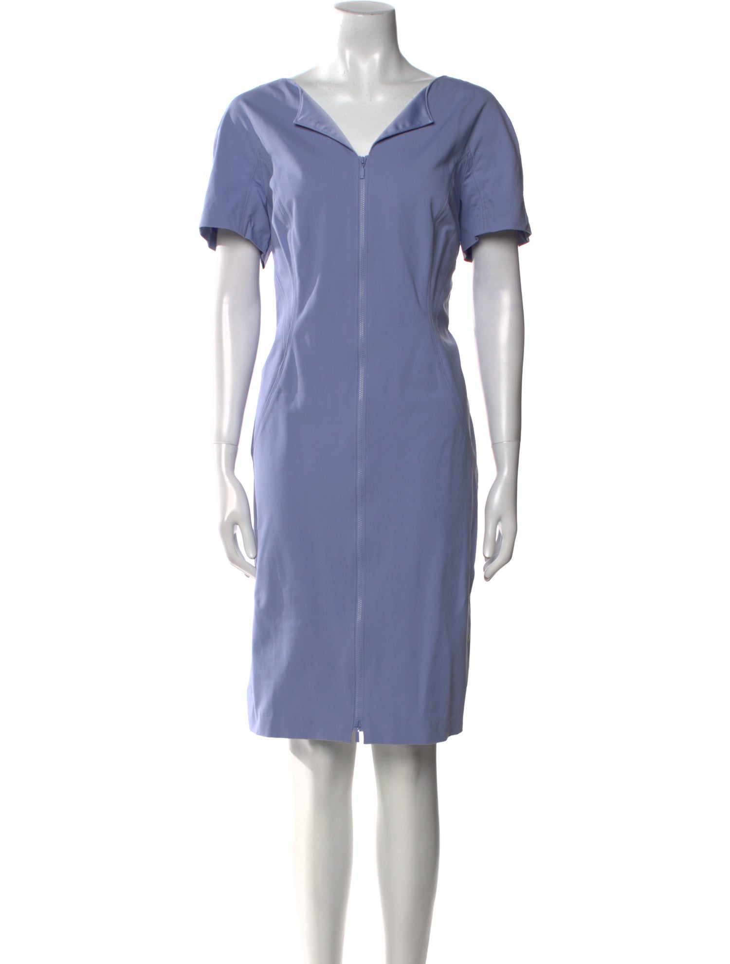 Lafayette 148 V-Neck Knee-Length Dress