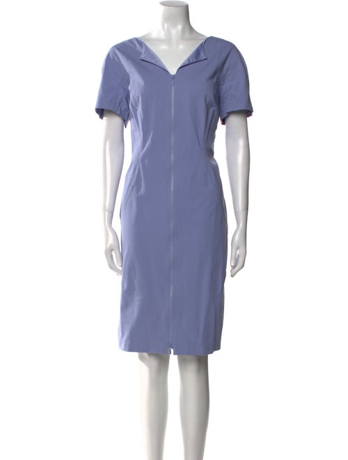 Lafayette 148 V-Neck Knee-Length Dress