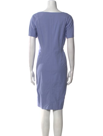 Lafayette 148 V-Neck Knee-Length Dress