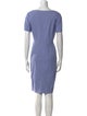 Lafayette 148 V-Neck Knee-Length Dress