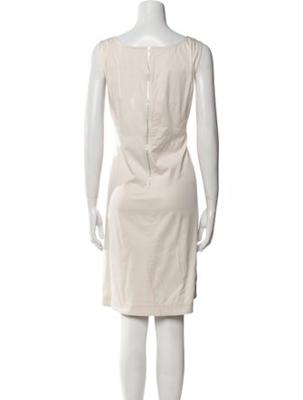 Lafayette 148 Square Neckline Knee-Length Dress