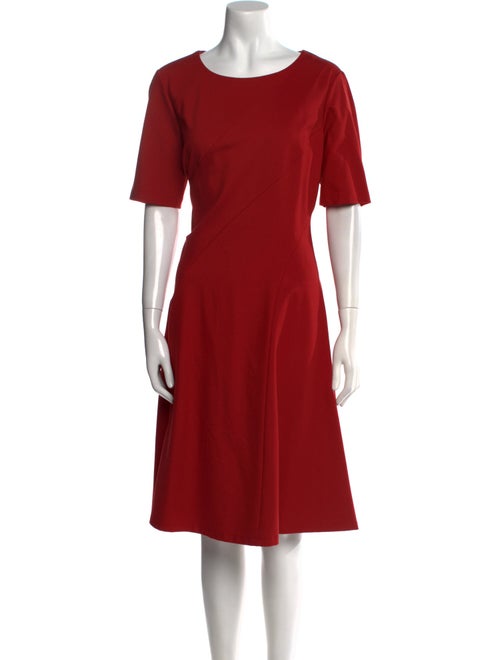 Lafayette 148 Bateau Neckline Midi Length Dress